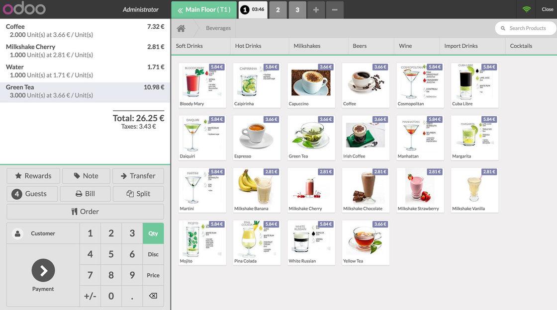 Odoo pos kassa systeem